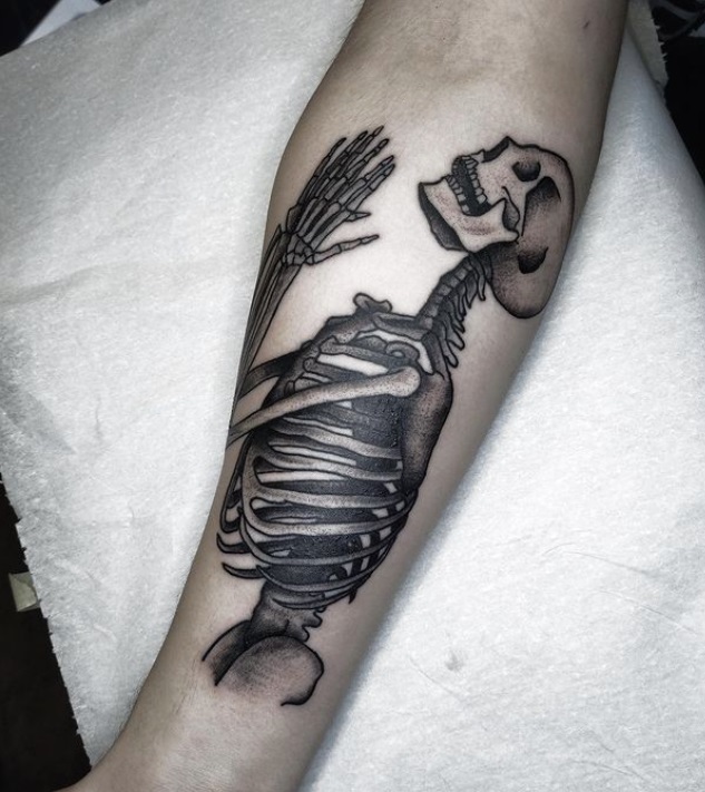 Skeleton tattoo