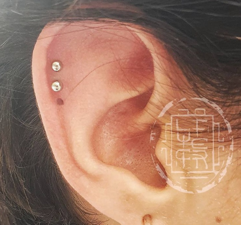 Double helix piercing