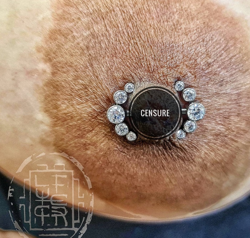 Nipple piercing