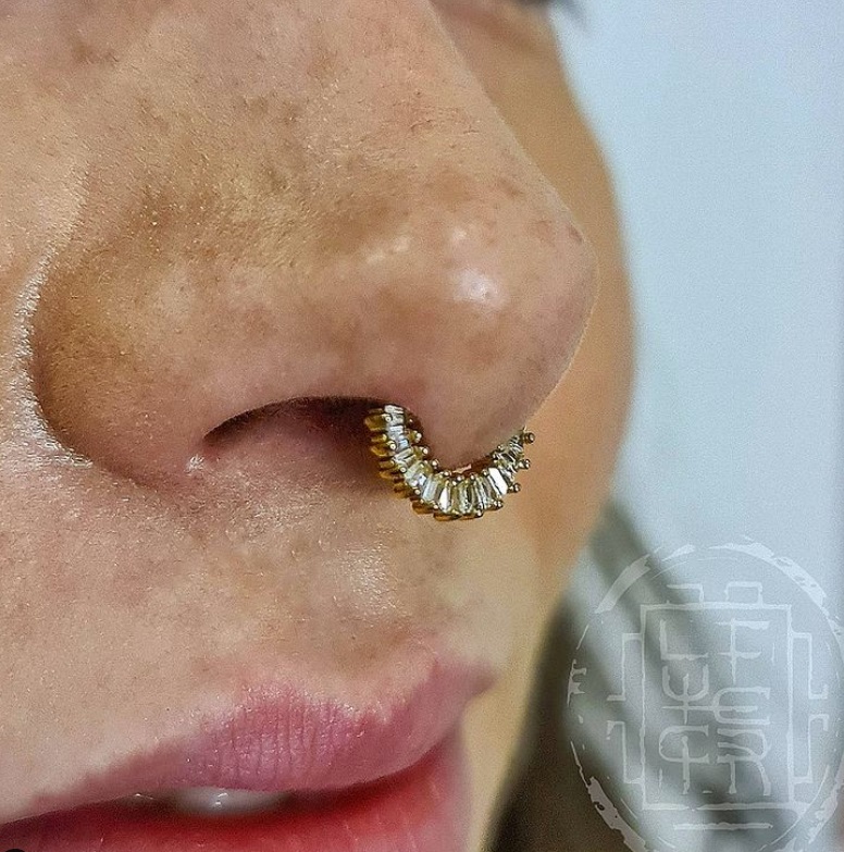 Nose piercing
