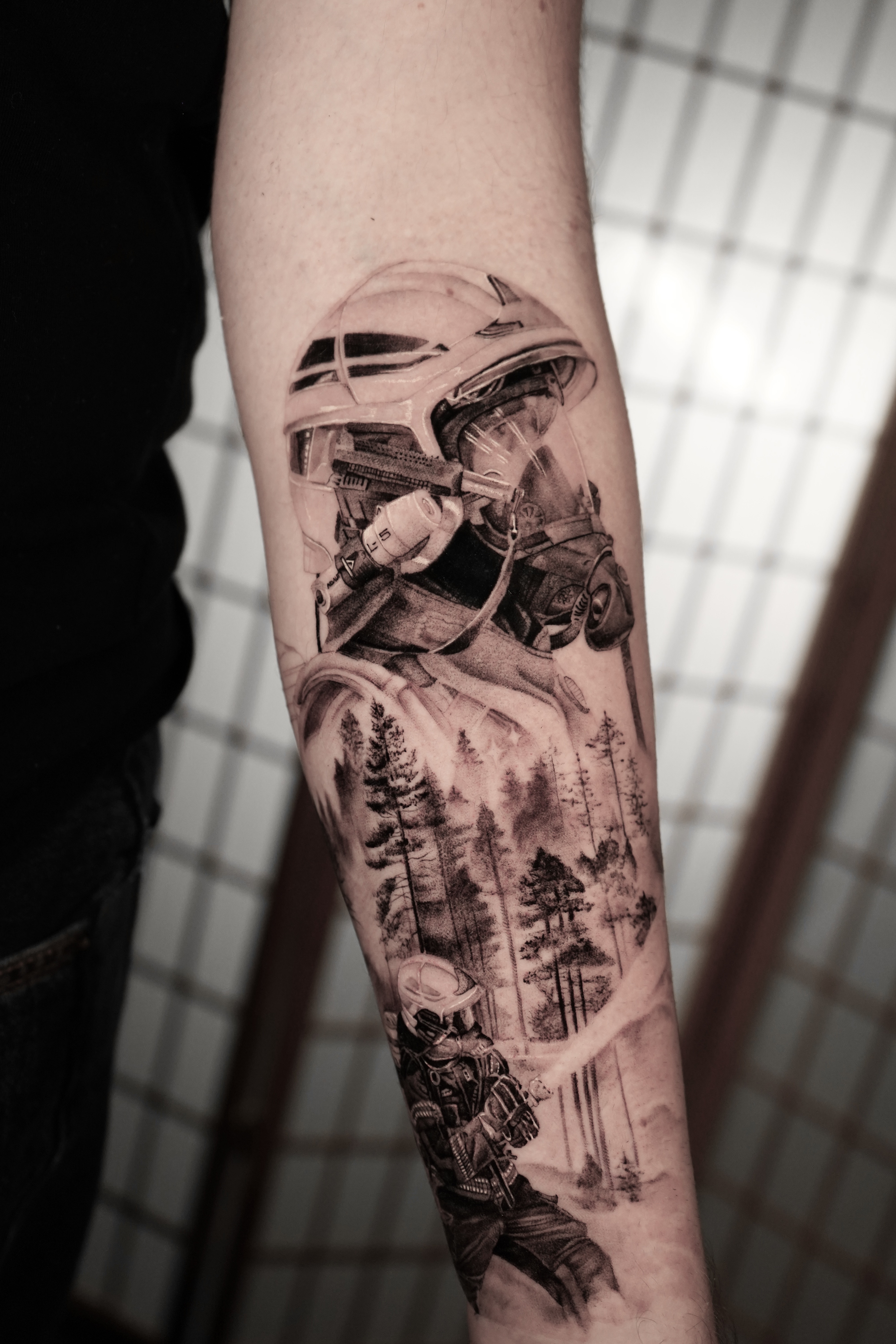 Tatouage sauver la nature – réalisme et message par Phil à Lausanne